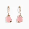 Effy Jewelry 14K Rose Gold Rose Quartz and Diamond Drop Earrings | Earrings