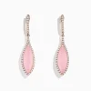 Effy Jewelry 14K Rose Gold Rose Quartz and Diamond Earrings | Earrings