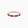 Effy Jewelry 14k Rose Gold Ruby and Diamond Stacking Band | Rings