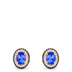 Effy Jewelry 14K Rose Gold Tanzanite and Diamond Stud Earrings, 1.70 TCW | Earrings