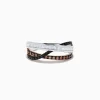 Effy Jewelry 14K Three-Tone Gold Brown, Black and White Diamond Crossover Ring 0.63 TCW | Rings