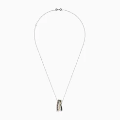 BH Multi 14K Trio-Color Gold Brown, Black and White Diamond Pendant 0.61 TCW | Necklaces & Pendants