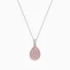 Effy Jewelry 14K Two Tone Gold Pink and White Diamond Pendant | Necklaces & Pendants