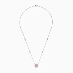Effy Jewelry 14K Two Tone Gold Pink and White Diamond Necklace | Necklaces & Pendants