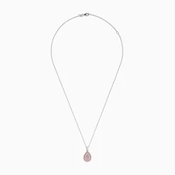 Effy Jewelry 14K Two Tone Gold Pink and White Diamond Pendant | Necklaces & Pendants