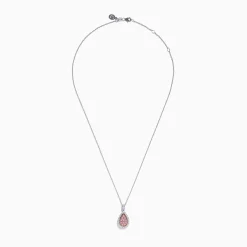 Effy Jewelry 14K Two Tone Gold Pink and White Diamond Pendant | Necklaces & Pendants