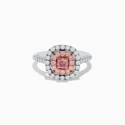 Effy Jewelry 18K Two Tone Gold White and Pink Diamond Ring | Rings