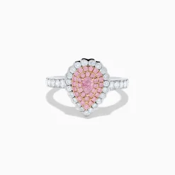 Effy Jewelry 18K Two Tone Gold White and Pink Diamond Ring | Rings