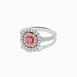 Effy Jewelry 18K Two Tone Gold White and Pink Diamond Ring | Rings