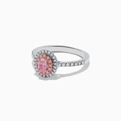 Effy Jewelry 18K Two Tone Gold White and GIA Certified Pink Diamond Ring | Rings