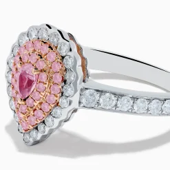 Effy Jewelry 18K Two Tone Gold White and Pink Diamond Ring | Rings