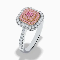 Effy Jewelry 18K Two Tone Gold White and Pink Diamond Ring | Rings