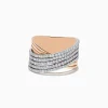 Effy Jewelry 14K Two-Tone Gold Diamond Fashion Statement Ring | Rings