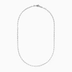 Effy Jewelry 14K White Gold 18" 2.5mm Paperclip Necklace | Necklaces & Pendants