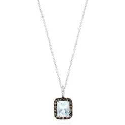 Effy Jewelry 14K White Gold Aquamarine and Diamond Pendant, 2.52 TCW | Necklaces & Pendants