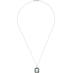 Effy Jewelry 14K White Gold Aquamarine and Diamond Pendant, 2.52 TCW | Necklaces & Pendants