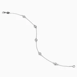 Effy Jewelry 14K White Gold Bezel Diamond Bezel Bracelet | Bracelets
