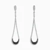 Effy Jewelry 14K White Gold Black and White Diamond Drop Earrings, 1.70 TCW | Earrings