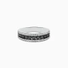 Effy Jewelry 14K White Gold Black and White Diamond Ring, 0.89 TCW | Rings