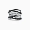 Effy Jewelry 14K White Gold Black and White Diamond Ring, 0.74 TCW | Rings