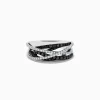 Effy Jewelry 14K White Gold Black and White Diamond Ring, .72 TCW | Rings