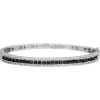 Effy Jewelry 14K White Gold Black and White Diamond Bangle, 2.13 TCW | Bracelets