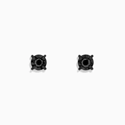 BH Multi 14K White Gold Black Diamond Stud Earrings, 0.49 TCW | Earrings
