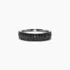 Effy Jewelry 14K White Gold Black Diamond Band Ring, 0.88 TCW | Rings