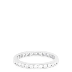 Louis Creations 14K White Gold Channel Set Diamond Eternity Band, 0.50 TCW | Rings