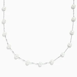 BH Multi 14K White Gold Cultured Fresh Water Pearl Necklace | Necklaces & Pendants