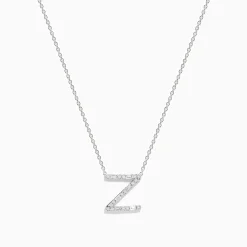Effy Jewelry 14K White Gold Diamond Initial "Z" Pendant | Necklaces & Pendants