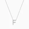 Effy Jewelry 14K White Gold Diamond Initial "F" Pendant | Necklaces & Pendants
