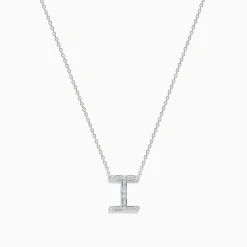 Effy Jewelry 14K White Gold Diamond Initial "I" Pendant | Necklaces & Pendants