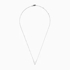 Effy Jewelry 14K White Gold Diamond Initial "V" Pendant | Necklaces & Pendants