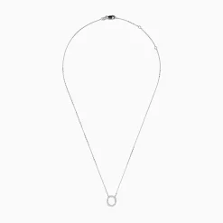 Effy Jewelry 14K White Gold Diamond Initial "O" Pendant | Necklaces & Pendants