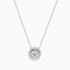 BH Multi 14K White Gold Diamond Necklace, 0.72 TCW | Necklaces & Pendants