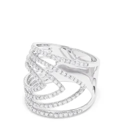 Effy Jewelry 14K White Gold Diamond Ring, 0.86 TCW | Rings