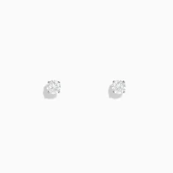 Effy Jewelry 14K White Gold Diamond Solitaire Stud Earrings 0.50 TCW | Earrings