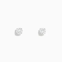Effy Jewelry 14K White Gold Diamond Solitaire Stud Earrings 1.00 TCW | Earrings