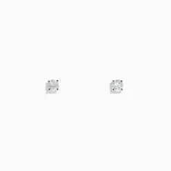 Effy Jewelry 14K White Gold Diamond Solitaire Stud Earrings, 0.25 TCW | Earrings