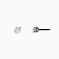 Effy Jewelry 14K White Gold Diamond Solitaire Stud Earrings, 1.0 TCW | Earrings