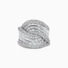 Effy Jewelry 14K White Gold Diamond Statement Ring | Rings