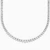 Effy Jewelry 14K White Gold Diamond Tennis Necklace 4.89 TCW | Necklaces & Pendants