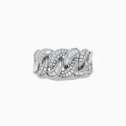 BH Multi 14K White Gold Interlocking Diamond Ring | Rings