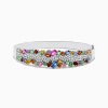 Effy Jewelry 14K White Gold Multi Sapphire and Diamond Bangle | Bracelets