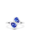 Effy Jewelry 14K White Gold Pear Cut Tanzanite and Diamond Ring, 0.74 TCW | Rings