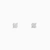 Effy Jewelry 14K White Gold Princess Cut Diamond Solitaire Stud Earrings, 0.49 TCW | Earrings