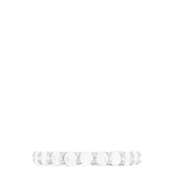 Louis Creations 14K White Gold Prong Set Diamond Eternity Band, 2.00 TCW | Rings