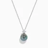 Effy Jewelry 14K White Gold Tahitian Pearl and Diamond Pendant | Necklaces & Pendants