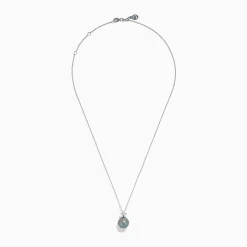 Effy Jewelry 14K White Gold Tahitian Pearl and Diamond Pendant | Necklaces & Pendants